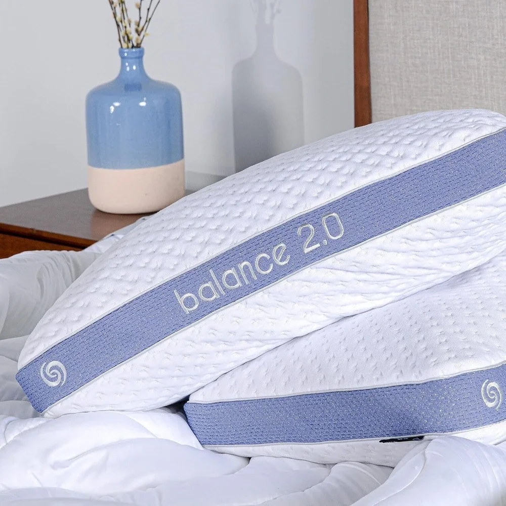 Bedgear Balance Performance Pillow Size 2.0 Medium Firmness Dri-Tec Cover White